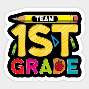 Team First Grade! 1st Grader Gift Sticker